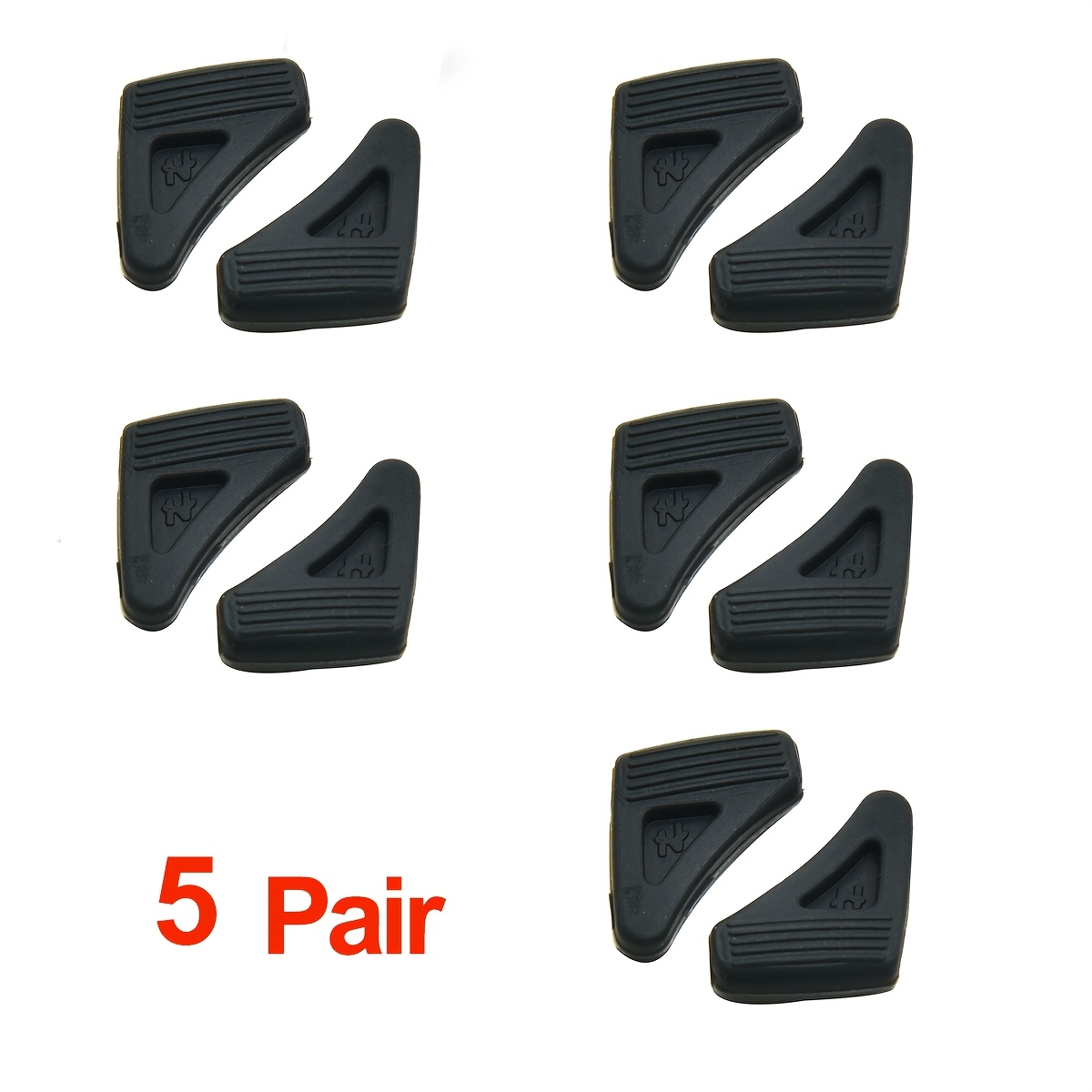TEMU 5 Pairs Glasses Anti-slip Ear Hook Cover Anti-lost Silicone Glasses Legs Sleeve Holder For Sports Sunglasses Glasses Additions