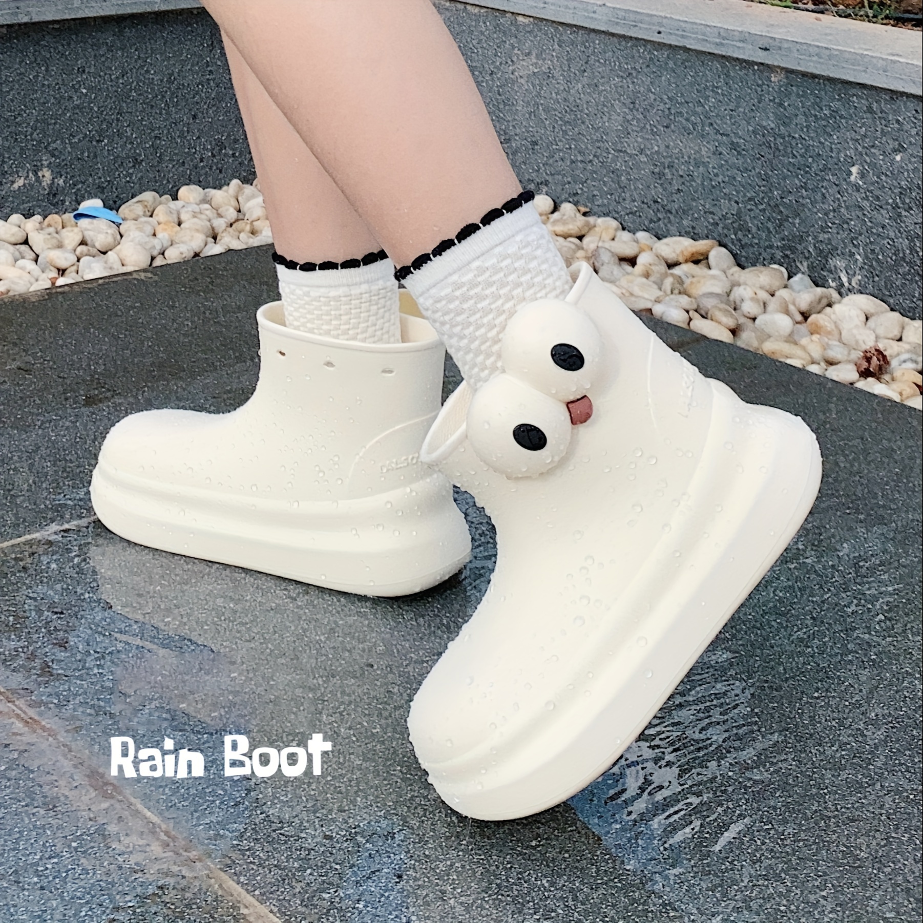 funny waterproof short boots suitable Temu