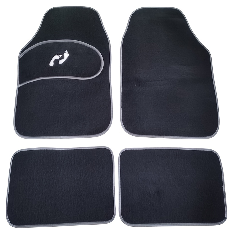 TEMU 1 Set Of Car Mats, Car Small Feet Mats, Printed, Universal 4pcs Mats, Interior Car Wire Ring Mats