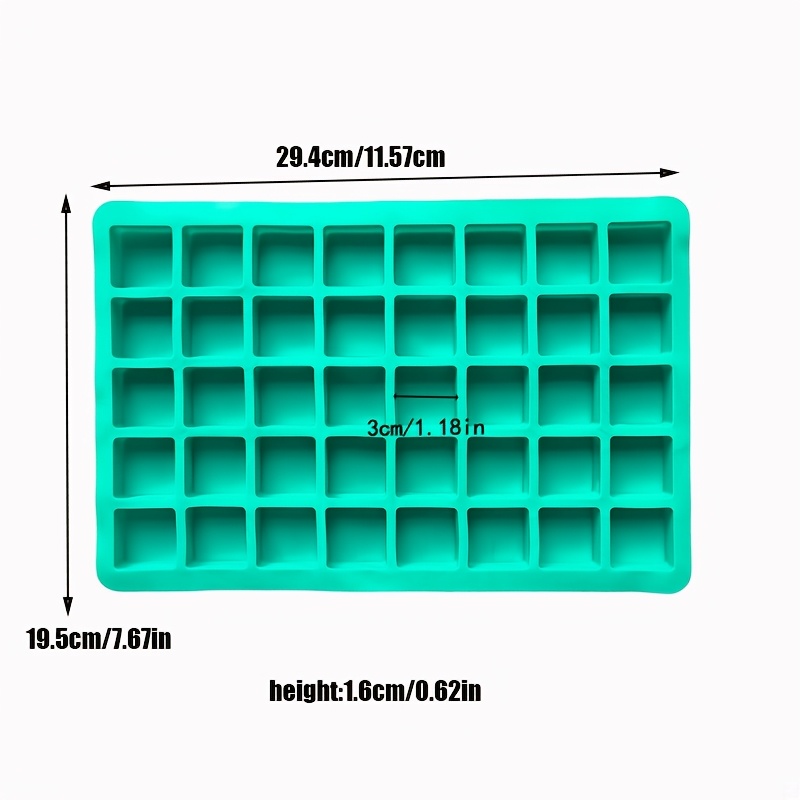 Image of 40 Square Silicone Moulds Square Candle Resin Plaster Moulds Candle Making Set Home Decoration Gifts To Release