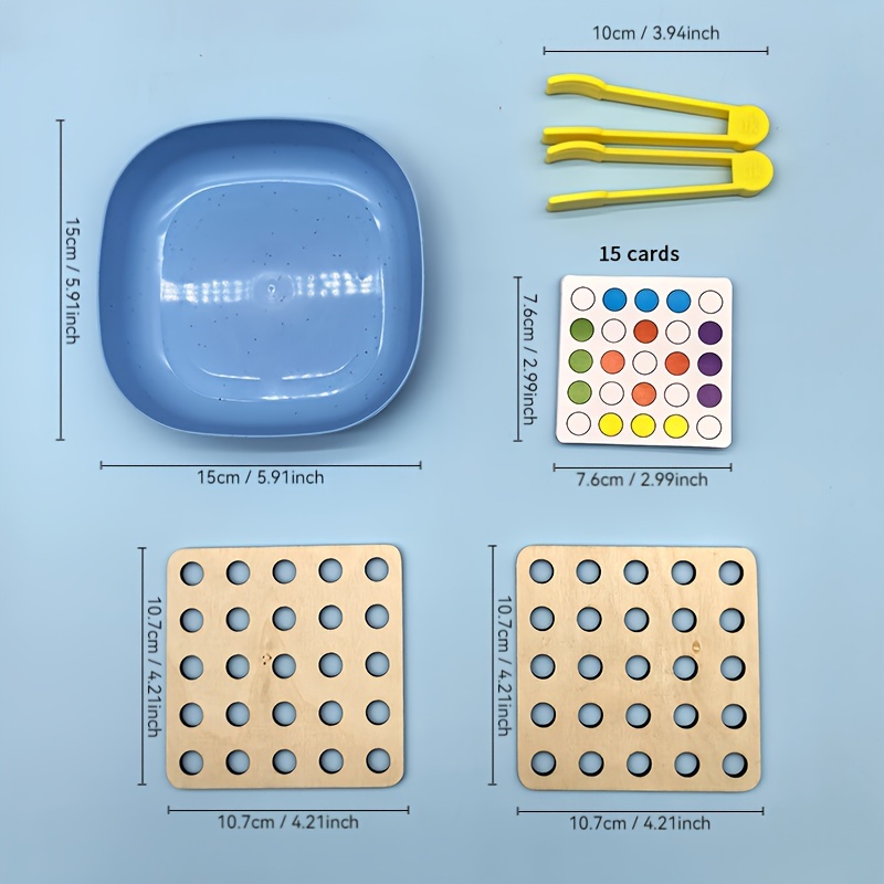Dual Player Bead Game, Wooden Educational Interactive Toy