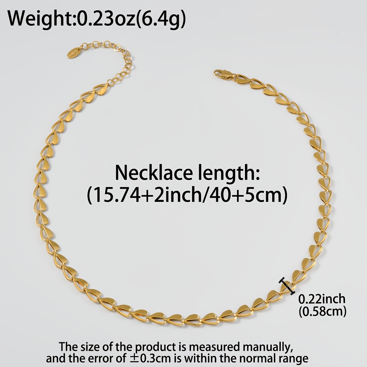 Women's Heart Hollow Asymmetrical Chain Necklace, Valentine's Gift