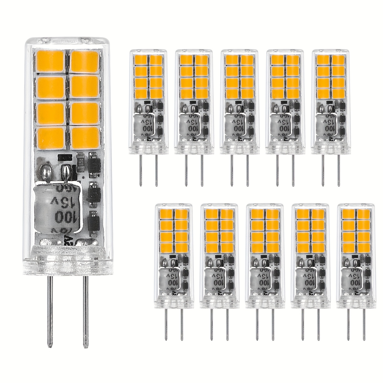 

5pcs/10pcs G4 Led G4 Bulbs Bi-pin Base Ac/dc12v Warm White 2700k/1.2w For Landscape Lighting, Pendant Lights, Under Cabinet Recessed Lamp, Home Lighting