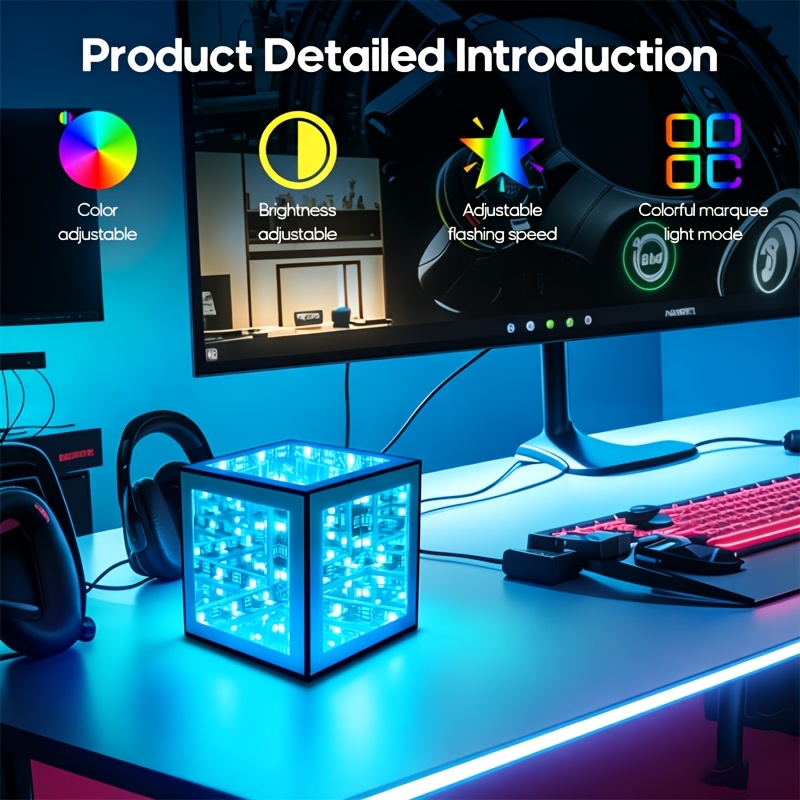 RGBW Color Changing Smart Infinite Cube Light