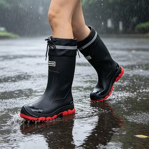 fashionable hunting boots hunting shoes drawstring wading rain boots ideal for hunting rainforest tracking hiking fishing and outdoor rainy weather