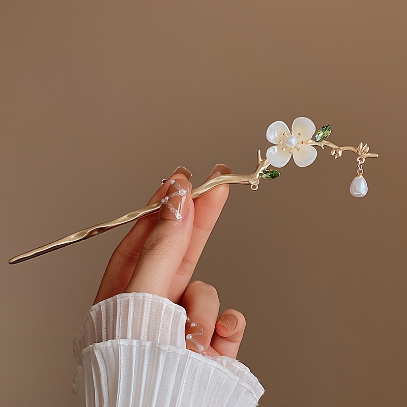 6pcs elegant hair sticks for women floral   geometric designs alloy hairpins for daily use parties gifts photoshoots holidays cute hair accessories party hair accessories sophisticated hairpin   hairpin Product details 4