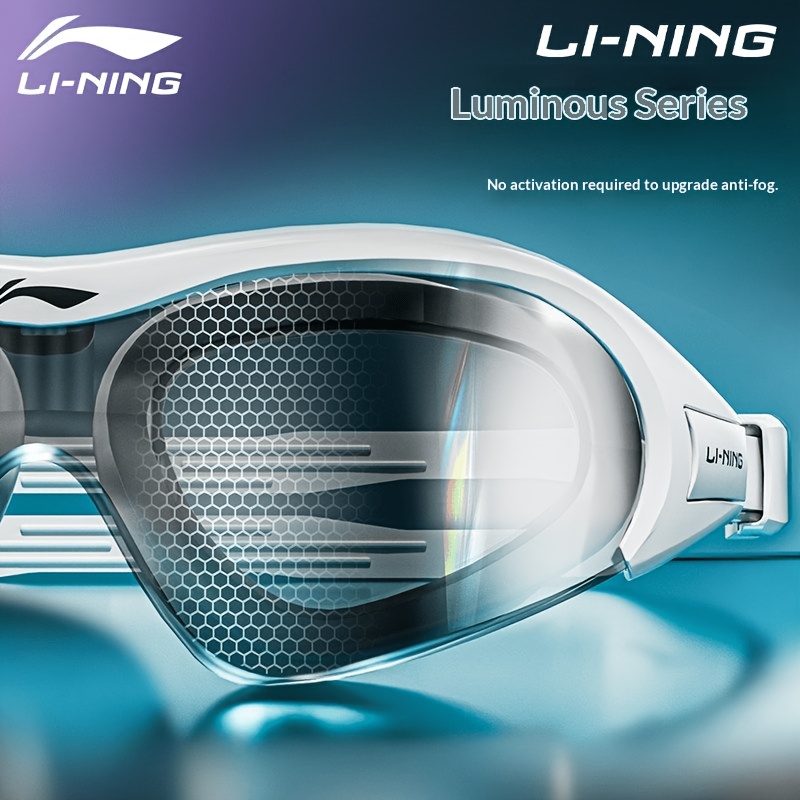 li   high definition anti fog waterproof iridescent large frame swimming goggles professional swimming goggles set electroplated mirror lens waterproof and anti fog unisex