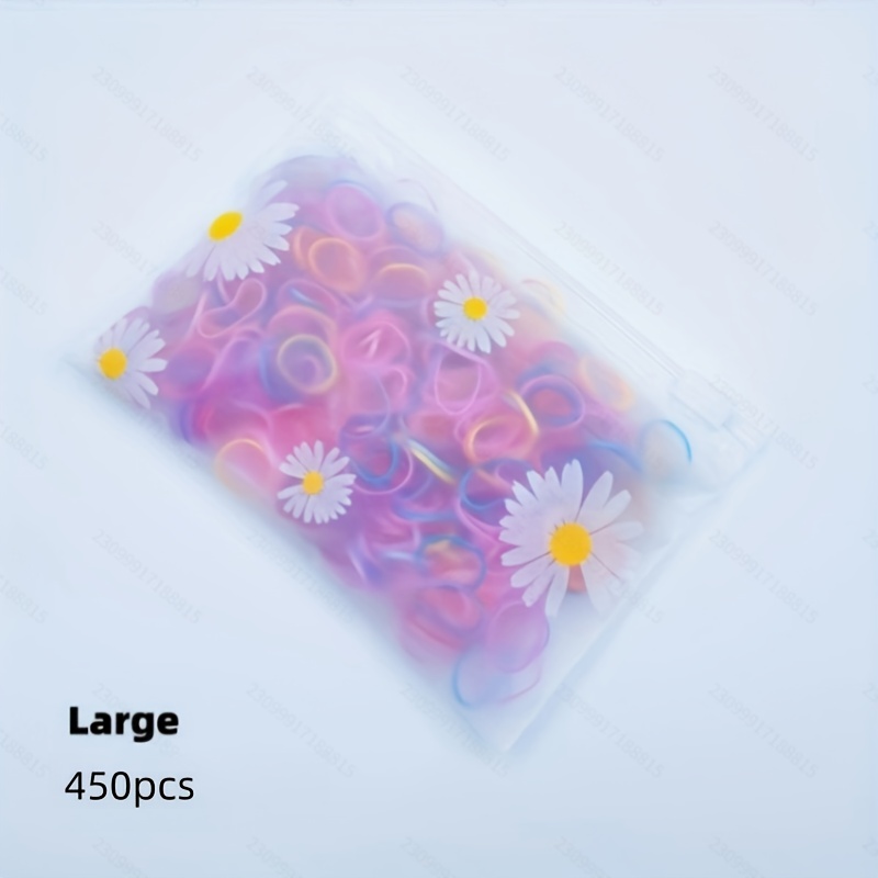 450pcs Office Rubber Bands - High Elasticity, Rainbow-colored, (small & Large) | Suitable For Binding, Storage, Auxiliary Storage, Tying & Sealing, Hair Ties | Christmas And Holiday Gift