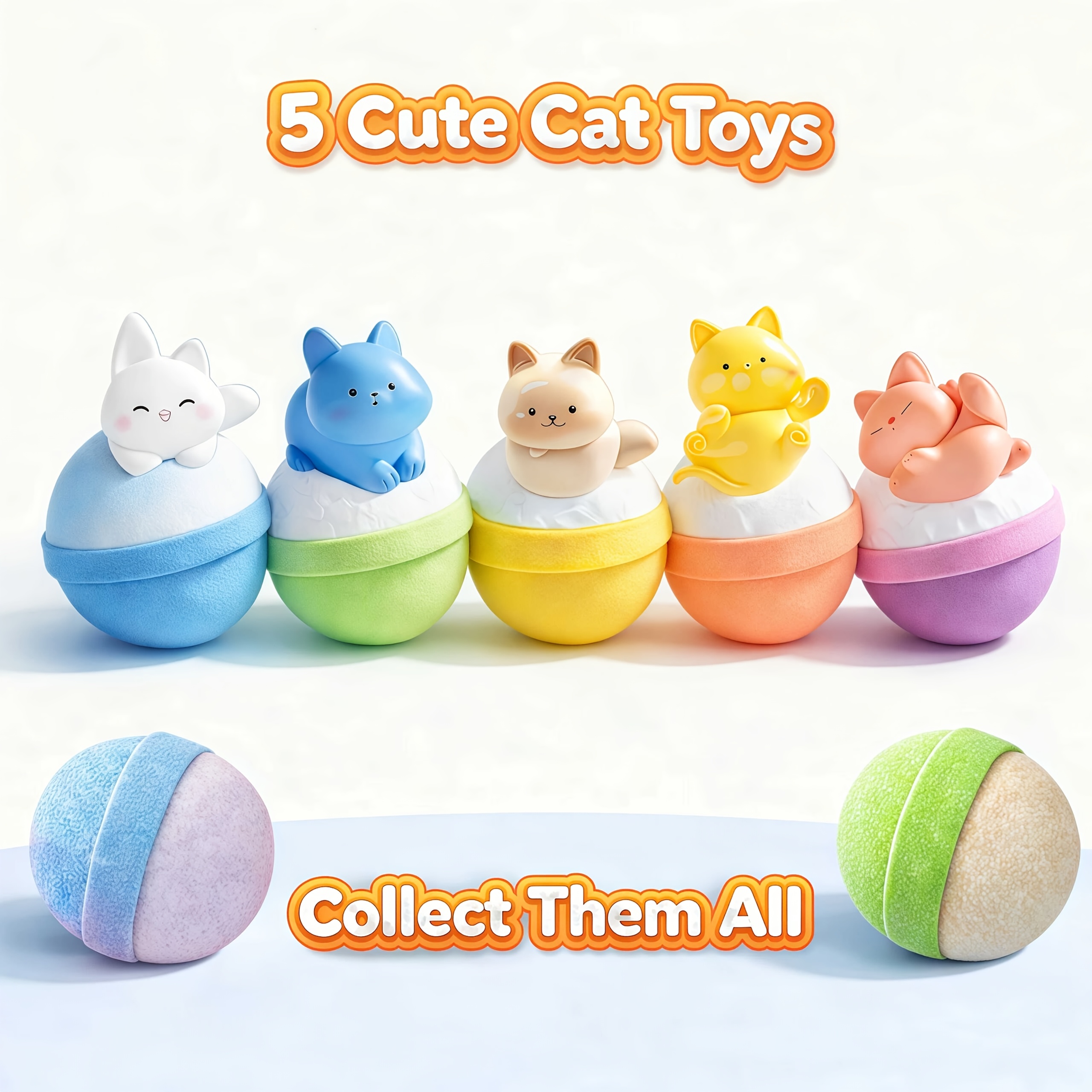 bombes de bain surprise chat    , chaque bombe de bain contient un   de chat     à lintérieur,   &  , cadeaux parfaits pour noël, halloween, saint-valentin, fête des mères Détails du produit 4