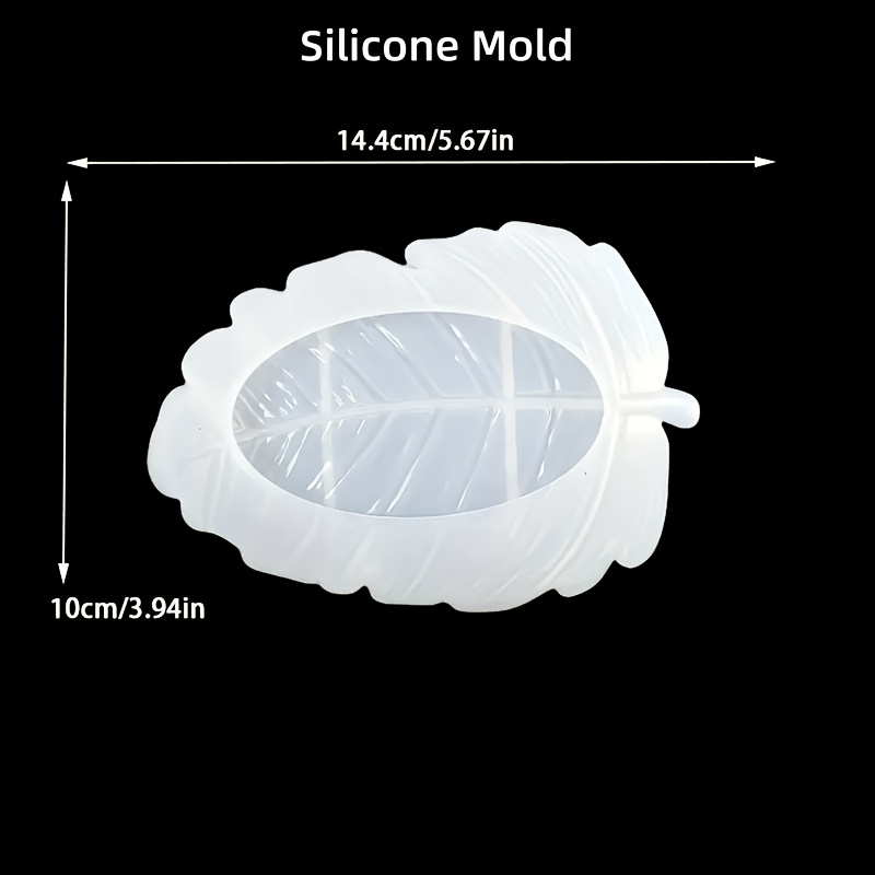 E-shop 1 Blattförmige Silikonform, geeignet für Beton, Harz- und Tonarbeiten, sehr gut geeignet für Schmuck und Heimdekoration, Heimdekorationen,