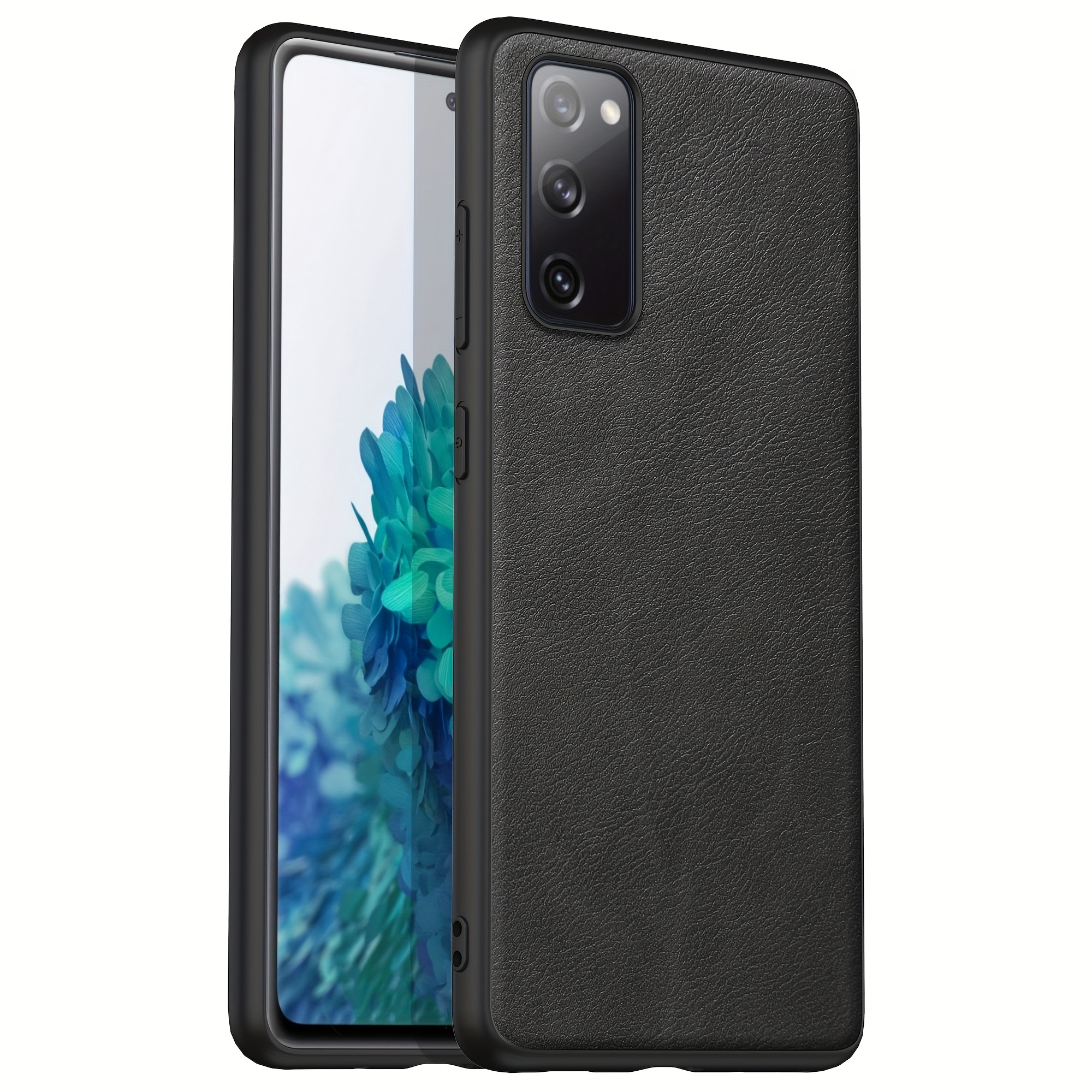 compatible with galaxy s20 fe 5g phone case classic pc hard case ultra thin shockproof full wrap design simple and colorful unisex protective case artificial leather and pc hard shell options