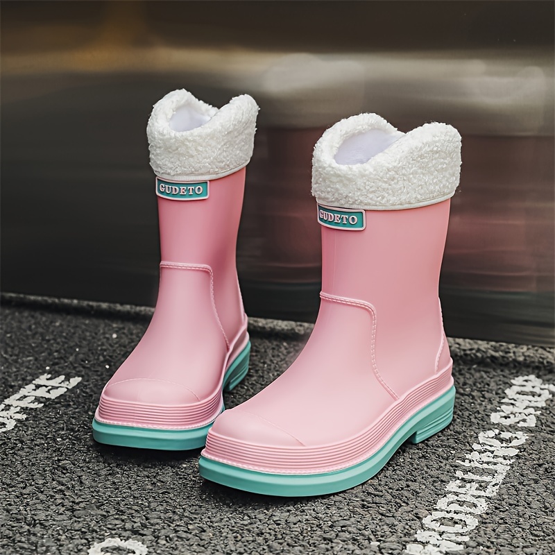 lined rain boots