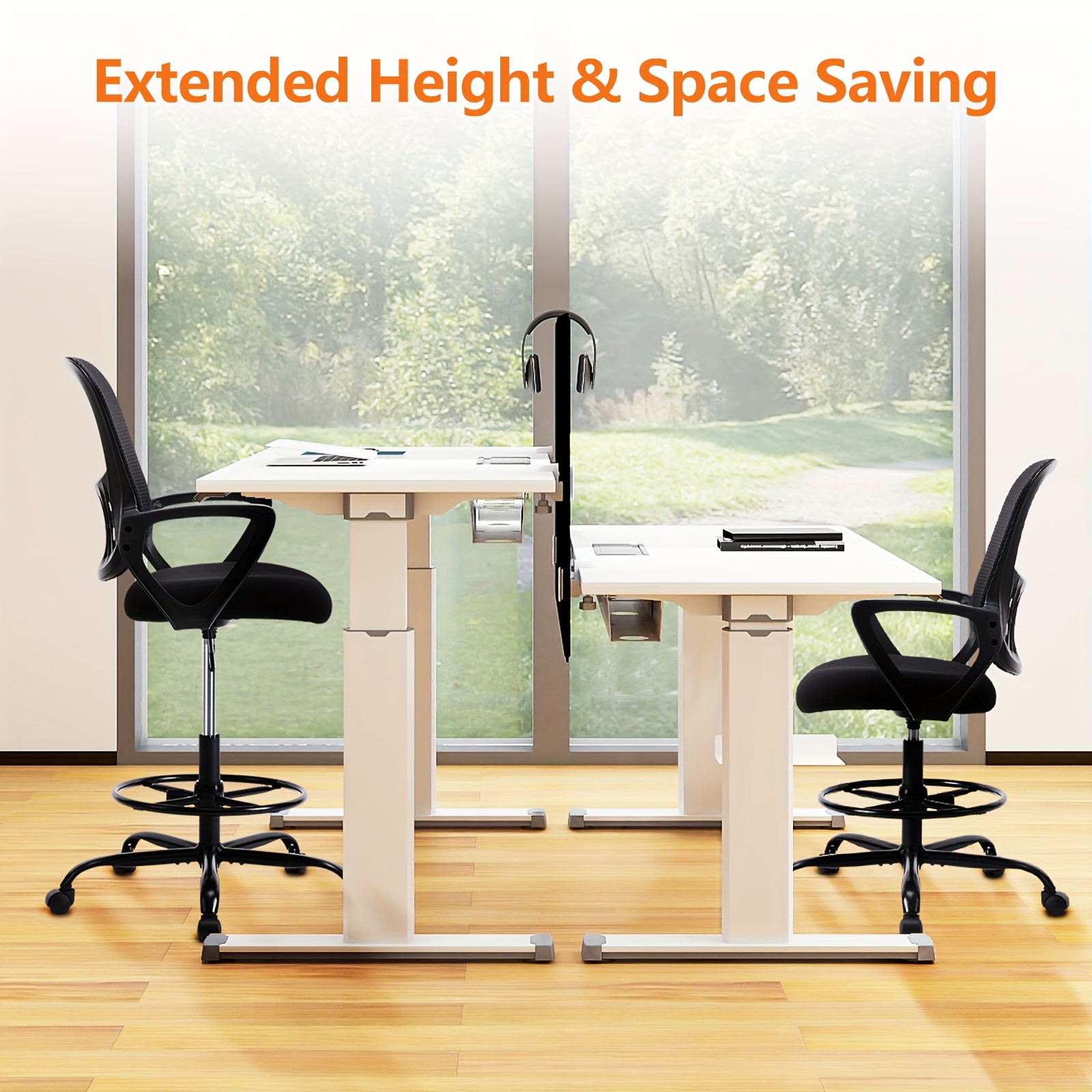 Standing Desk Pub Height Office Chair Drafting Chair Standing Desk