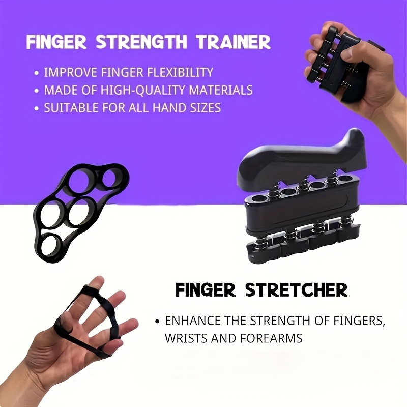 6pcs Silicone Grip Strengthener Set - Adjustable Hand Exerciser, Finger Stretcher, and Counting Grip Equipment for Muscle Training & Rehabilitation - Ideal Gift for Valentine's Day, Thanksgiving, Christmas, Father's Day, Workout Accessories