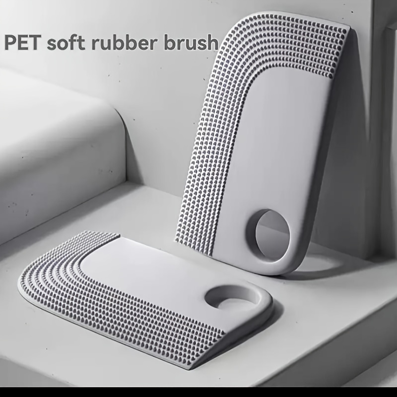 

Portable Silicone Pet Hair Brush - Soft, Reusable For Carpets, Sofas, And Clothing - Ideal For Cat And Dog Hair Cleaning