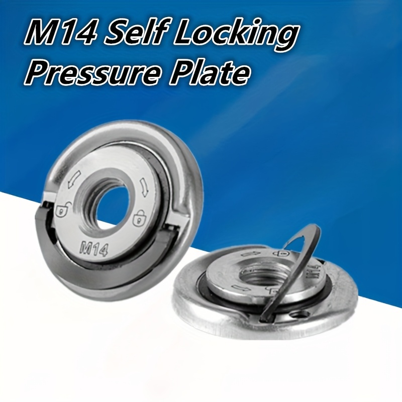 M14 Angle Grinder Locking Nut,Angle Grinder Accessory Quick Utility Clamping Tool,Angle Grinder Self-Locking Pressure Plate, Angle Grinder locking pressure plates, Thread Angle Grinder Locking Nuts Release Nut For Replacement
