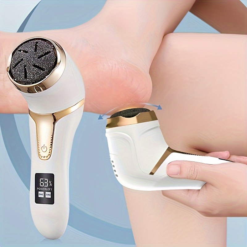 

A rechargeable, portable electronic device for removing calluses from the feet, this professional foot care kit is ideal for repairing dry, cracked skin.