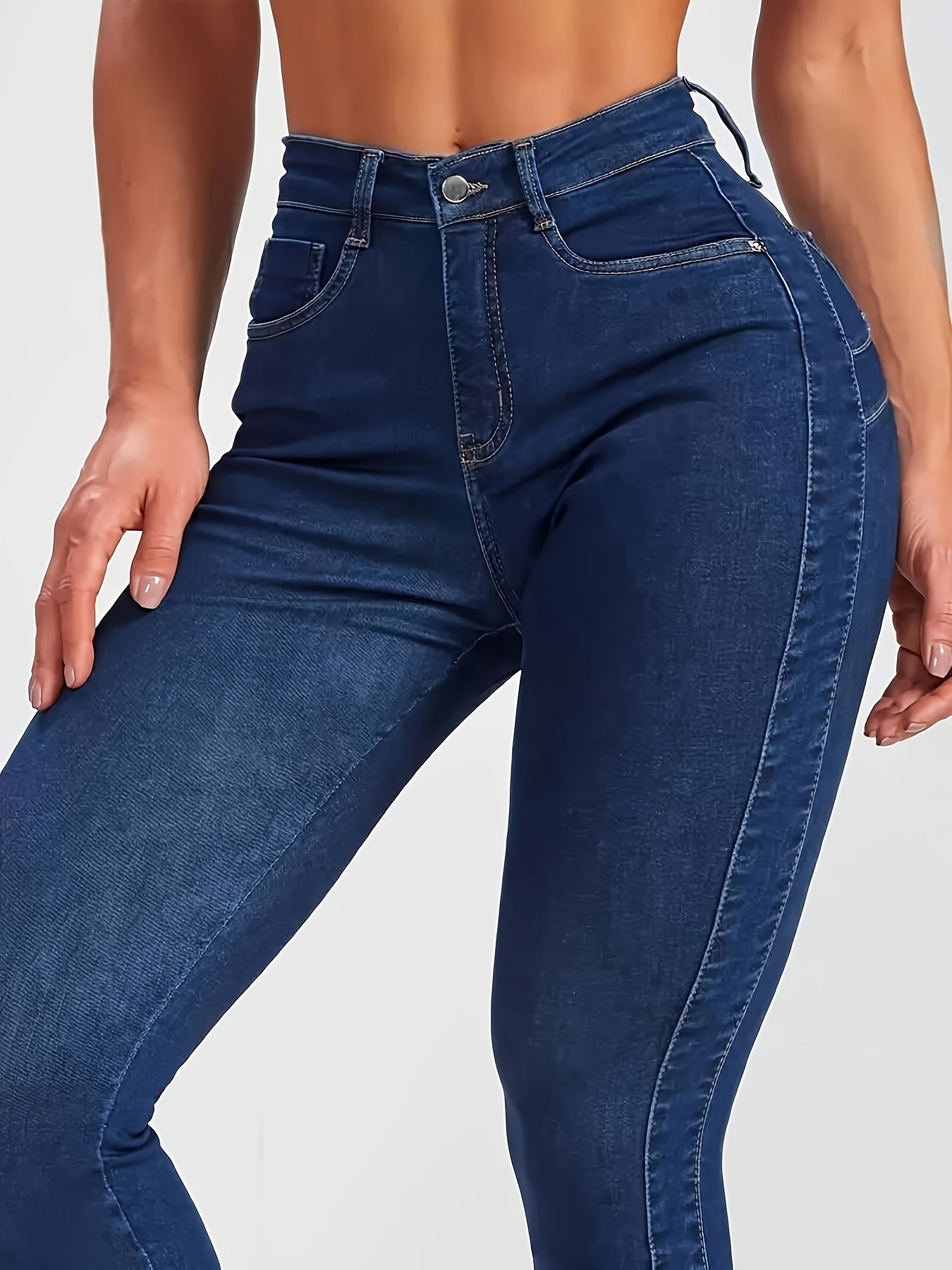 Women's High Waist Skinny Jeans Curvy Butt Lifting Stretch Denim Pants Slim  Fit Straight Leg Comfy Jeans Trousers (Medium,Blue) : : Clothing,  Shoes & Accessories