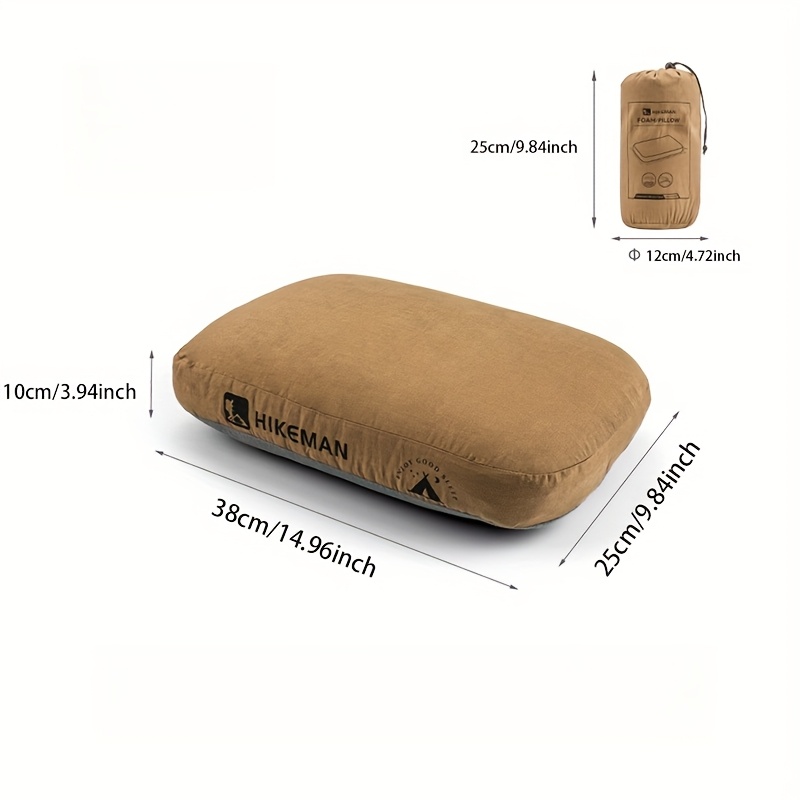 [Memory Foam Pillow] Memory Foam Outdoor Camping Pillow | A Single Pillow Available in Four Colors, Portable Neck Support, Suitable for Camping And Travel - Making It an Ideal Gift Choice
