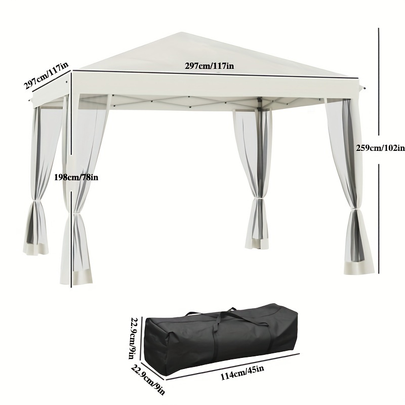 Canopy party Tent pergola Net Adjustable Tote Height Temu