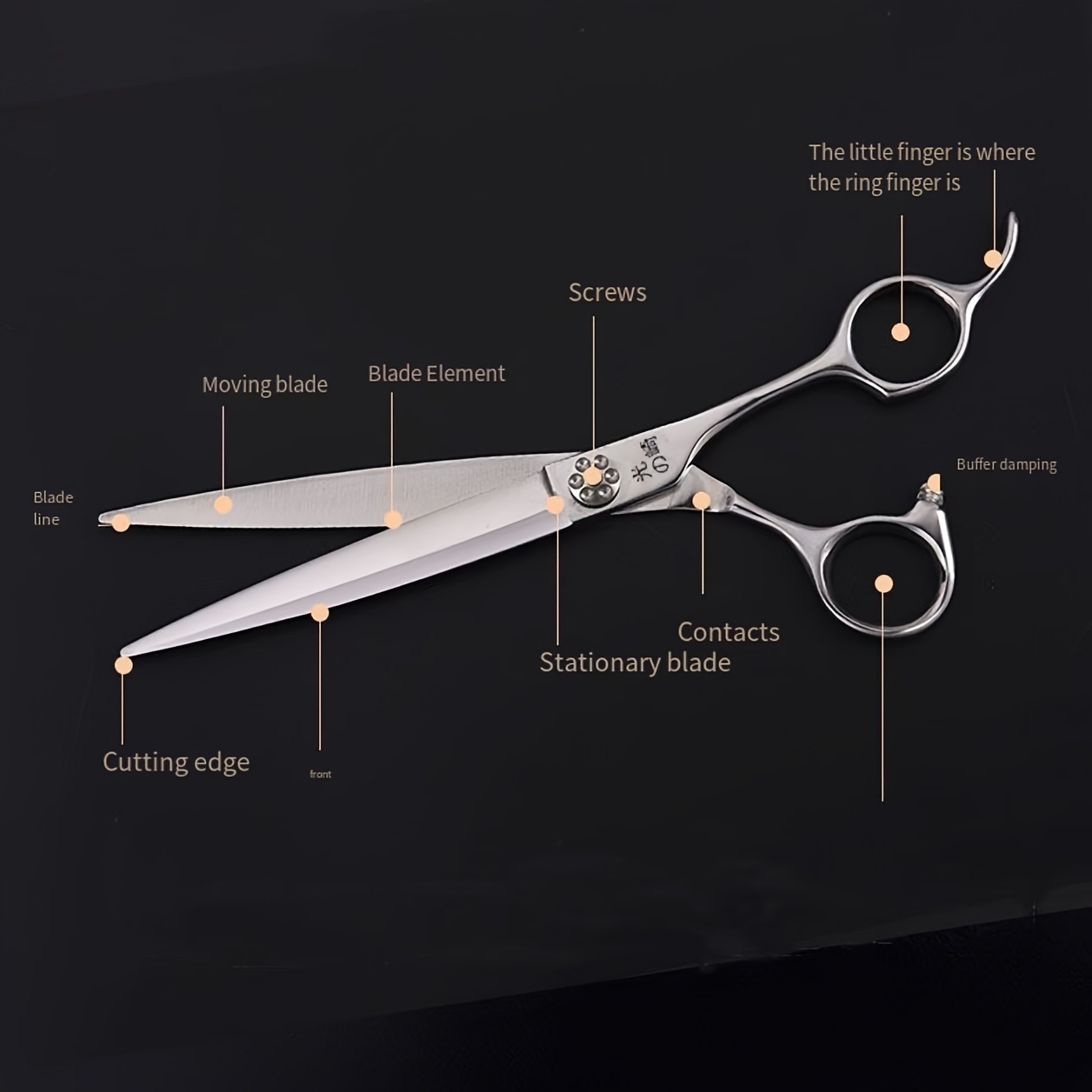 4pcs 7-Inch Hairdressing Scissors Set for Salons