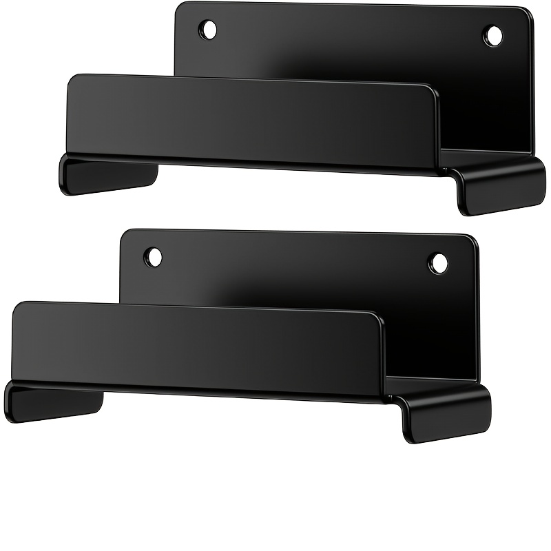 TEMU - Garage Wall Ladder Hooks, 2pcs Heavy-duty Wall-mounted Storage Hooks, Suitable For Ladders, Chairs, And Patio Furniture, Fits Steps And