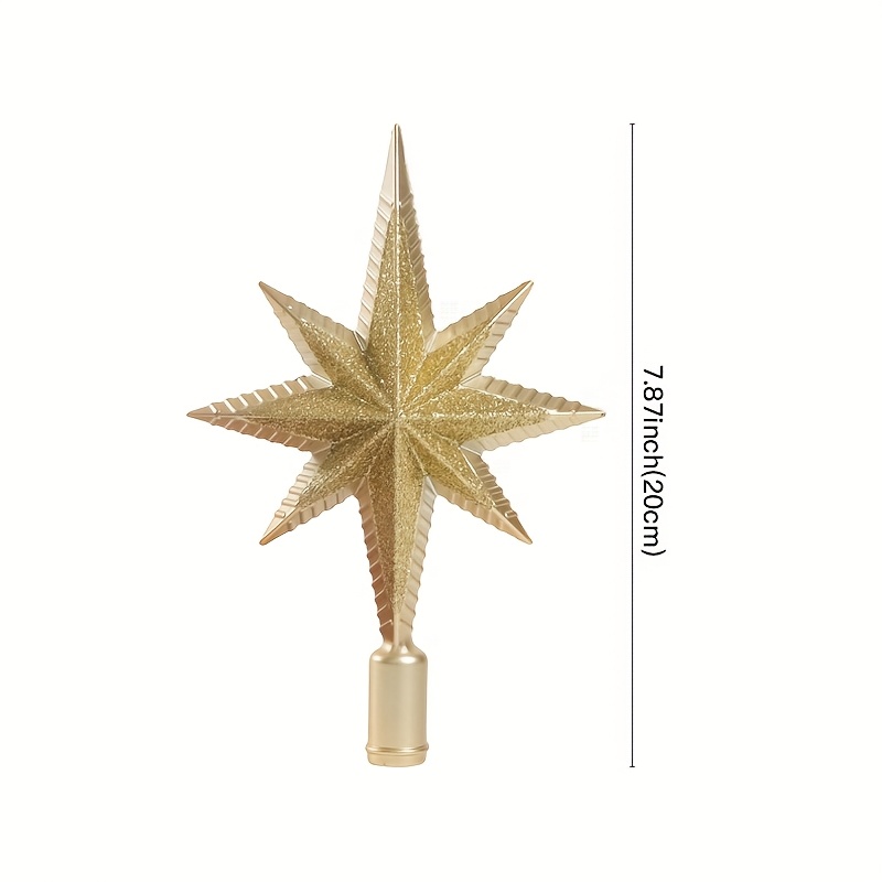 TEMU 1pc Of Christmas Decoration, Three-dimensional Octagonal Star Decoration, Suitable For Scene Decoration, Holiday Decoration, Room Decoration,