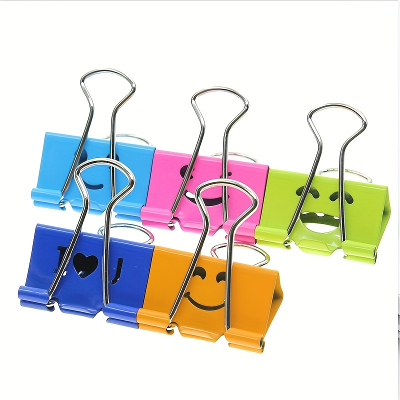 

20pcs Pinces à Métalliques Colorées - Amusantes, Pinces à de Couleurs Assorties pour de Bureau, Cadeaux pour Enseignants et Utilisation en Cuisine - Durables et Faciles à Utiliser