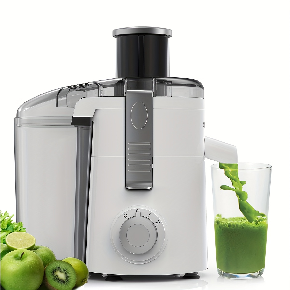TEMU Sifene Juicer Machines 3-in-1 Juicer & Smoothie Maker, Centrifugal Juicers For Whole Fruits/veggies, Bpa-free Blades & Reverse Function, Easy-