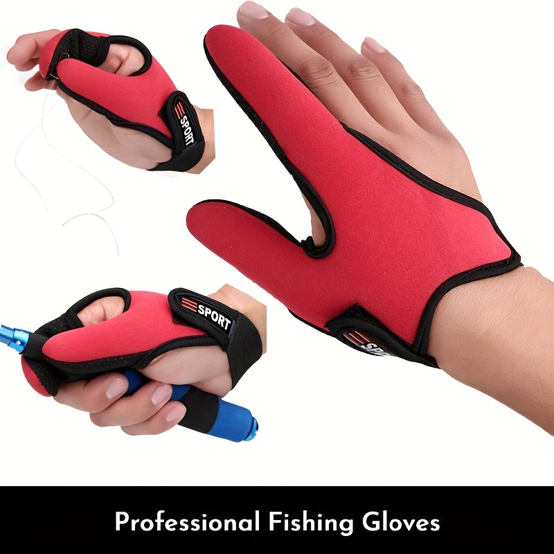 Two finger Fishing Glove Sea Fishing Finger Protector - Temu