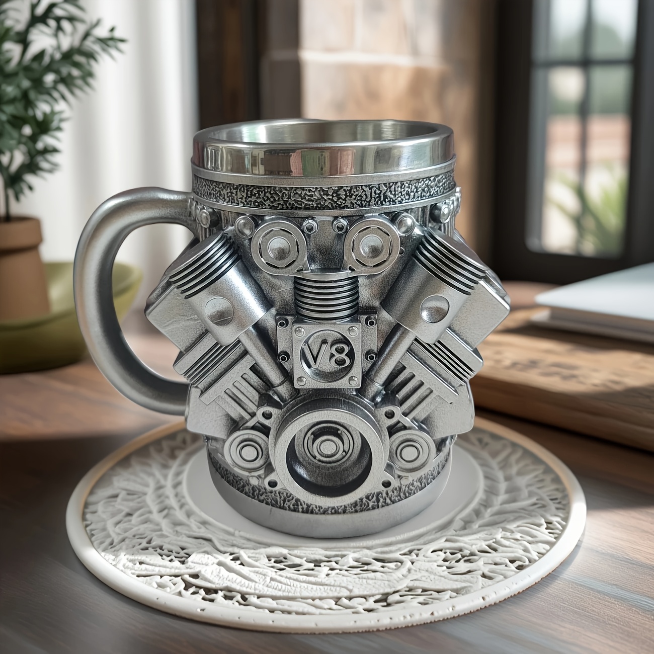 resin desktop art decor vintage collectible with detailed mechanical design   office or study ideal for room decor details 8