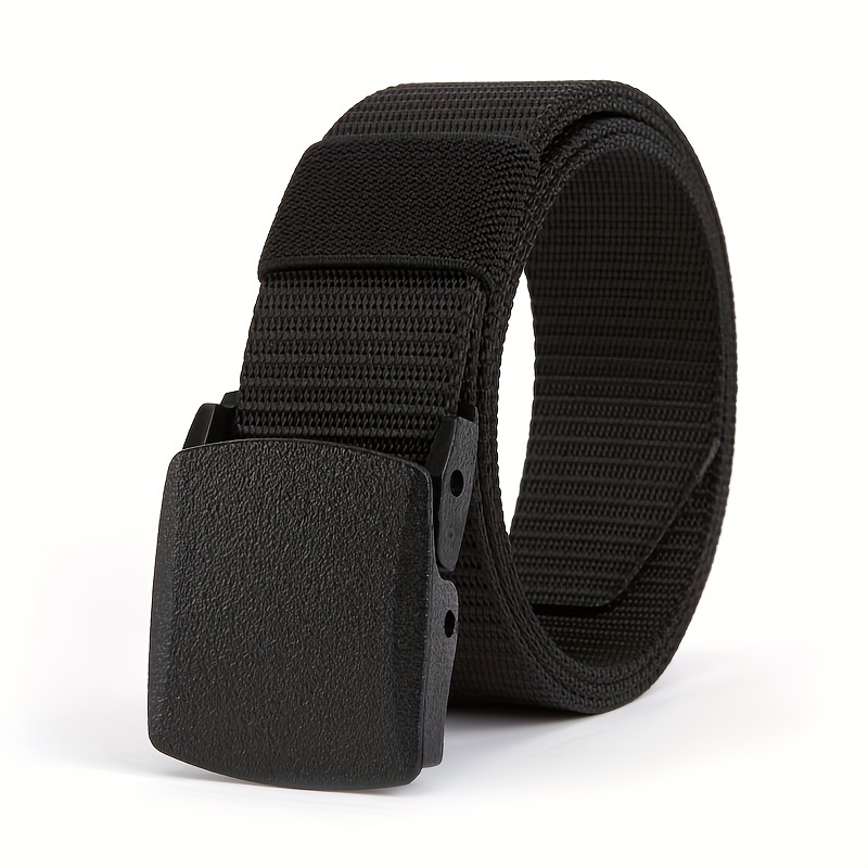 Automatic Buckle Men's Nylon Belts 3 Pack