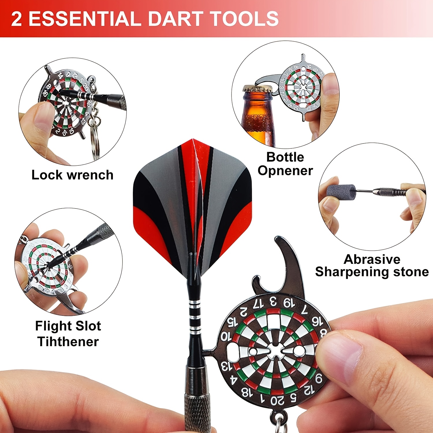 Professional 12pcs Dart Set with Hard Tip Tungsten Darts