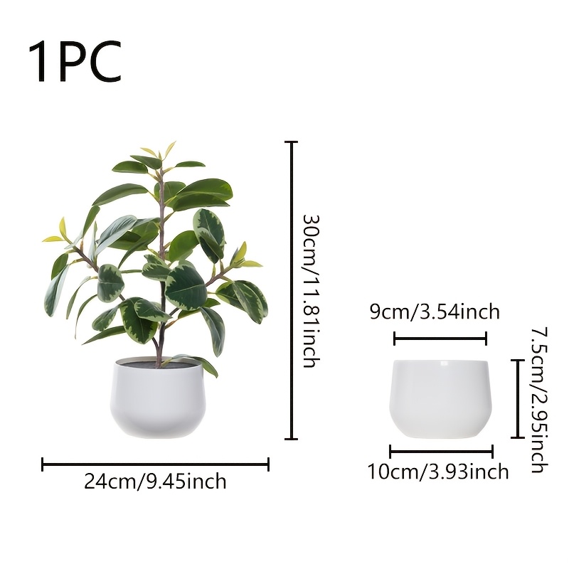 Realistic Artificial Plant In Pot - Perfect For Decor, Includes Container