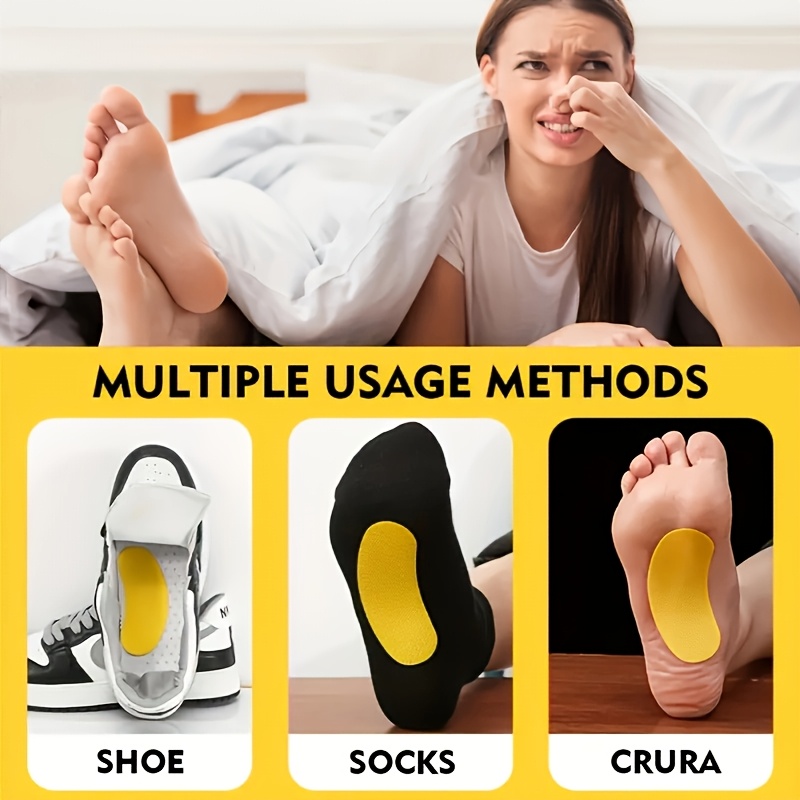 FreshSteps 100/50/30/20/10pcs Aromatic Shoe Insole Stickers, Odor Removal and Fresh Scent, Durable and Refreshing, Suitable for All Types of Footwear, Essential for Travel and Daily Use