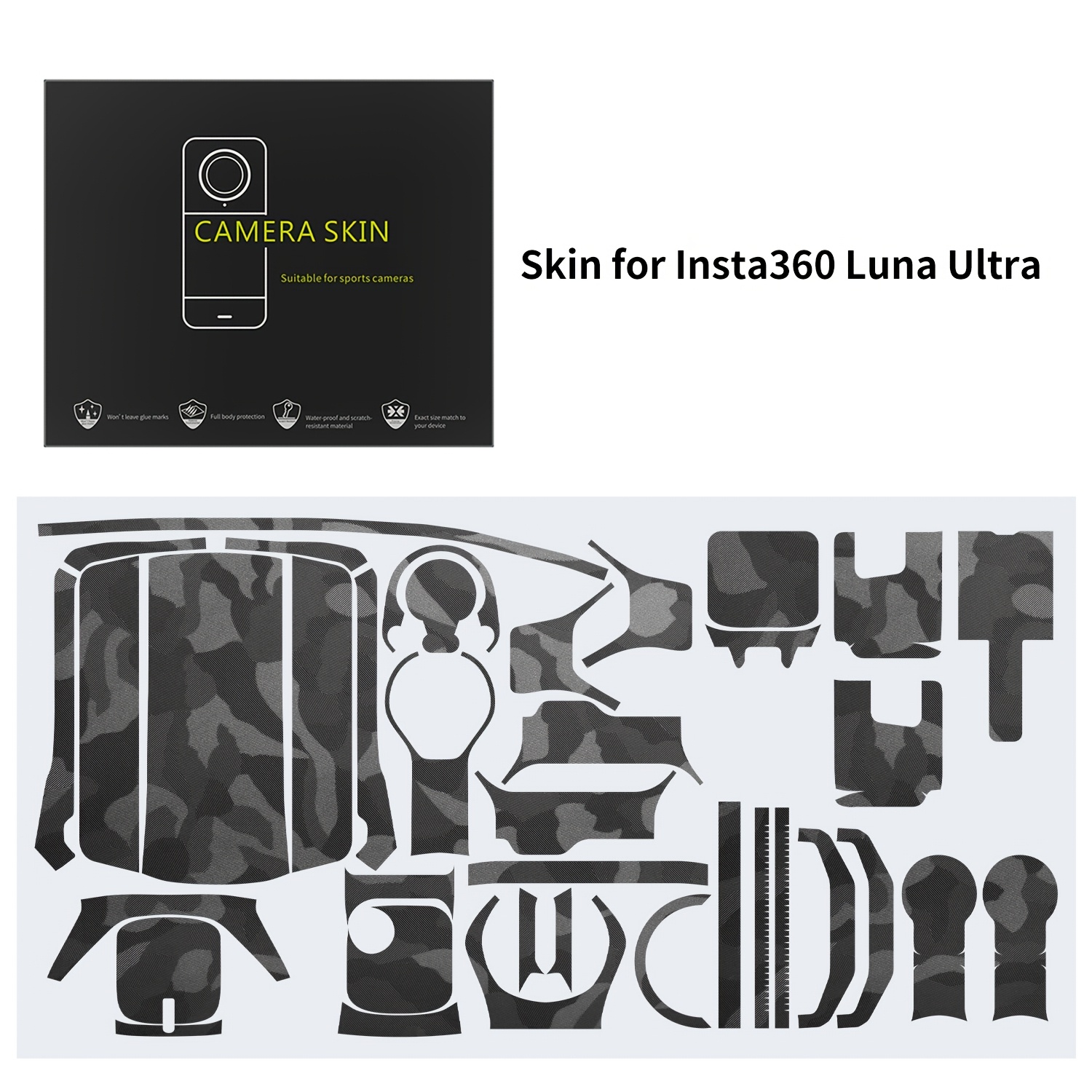 TEMU Black Protective Skin For Luna Ultra