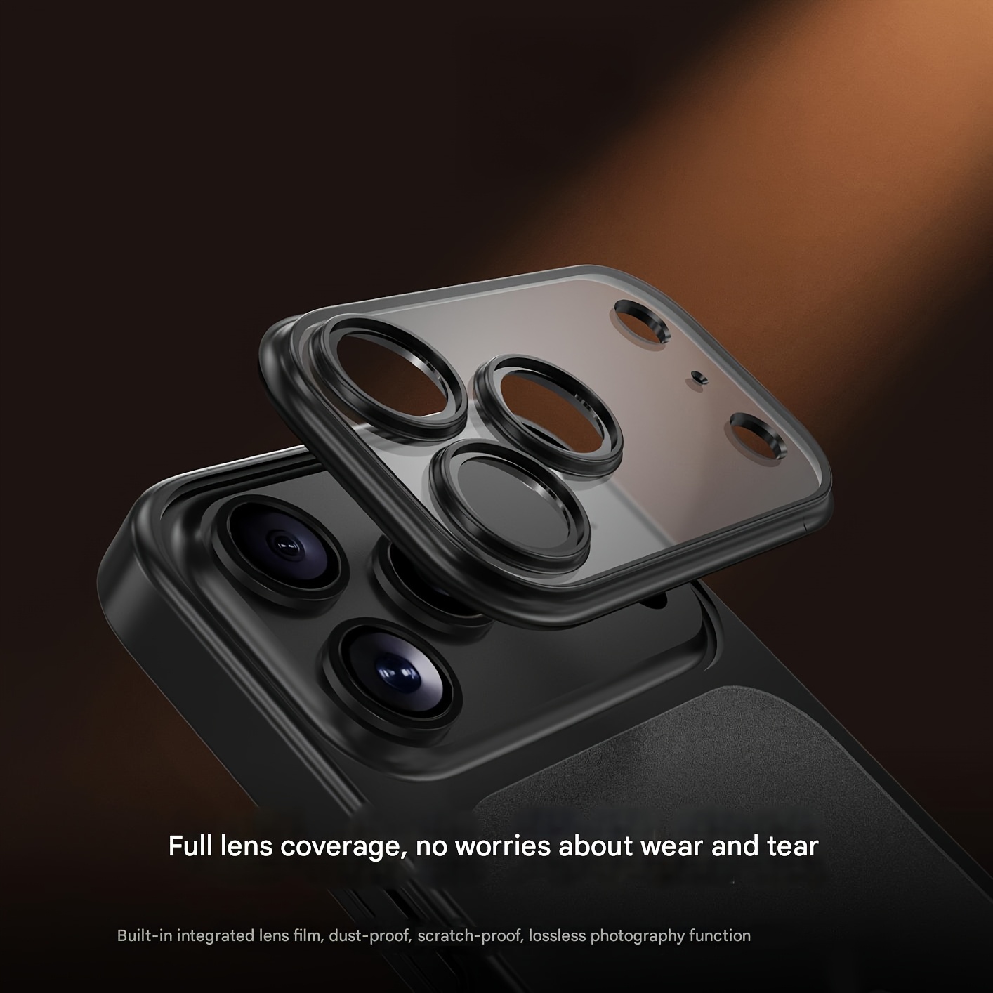 ASUS for Iphone 17/Iphone 17 Pro/Iphone 17 Pro Max Features an Integrated Electroplated Matte Shell That Is Lightweight And Fingerprint-Resistant, Fully Covers The Camera, Has a Matte Texture on The Back, And Comes in a Starry Orange Color.