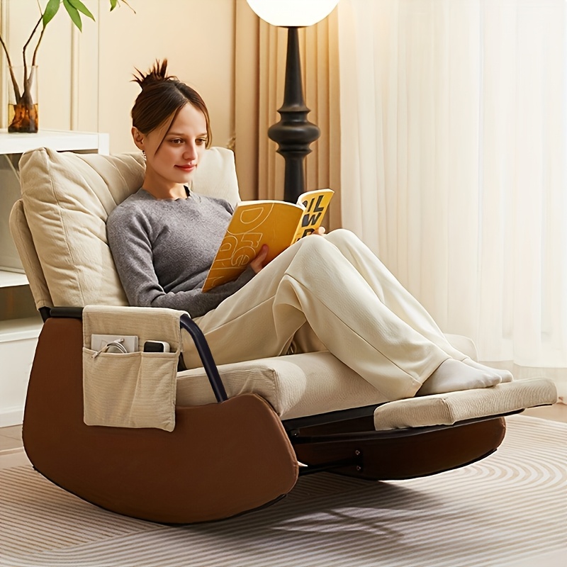 Multifunktionaler Freizeitstuhl, Schaukelstuhl Lazy Sofa, Einzelner Liegesessel für Wohnzimmer Schlafzimmer Arbeitszimmer, Entspannungs-Loungesessel