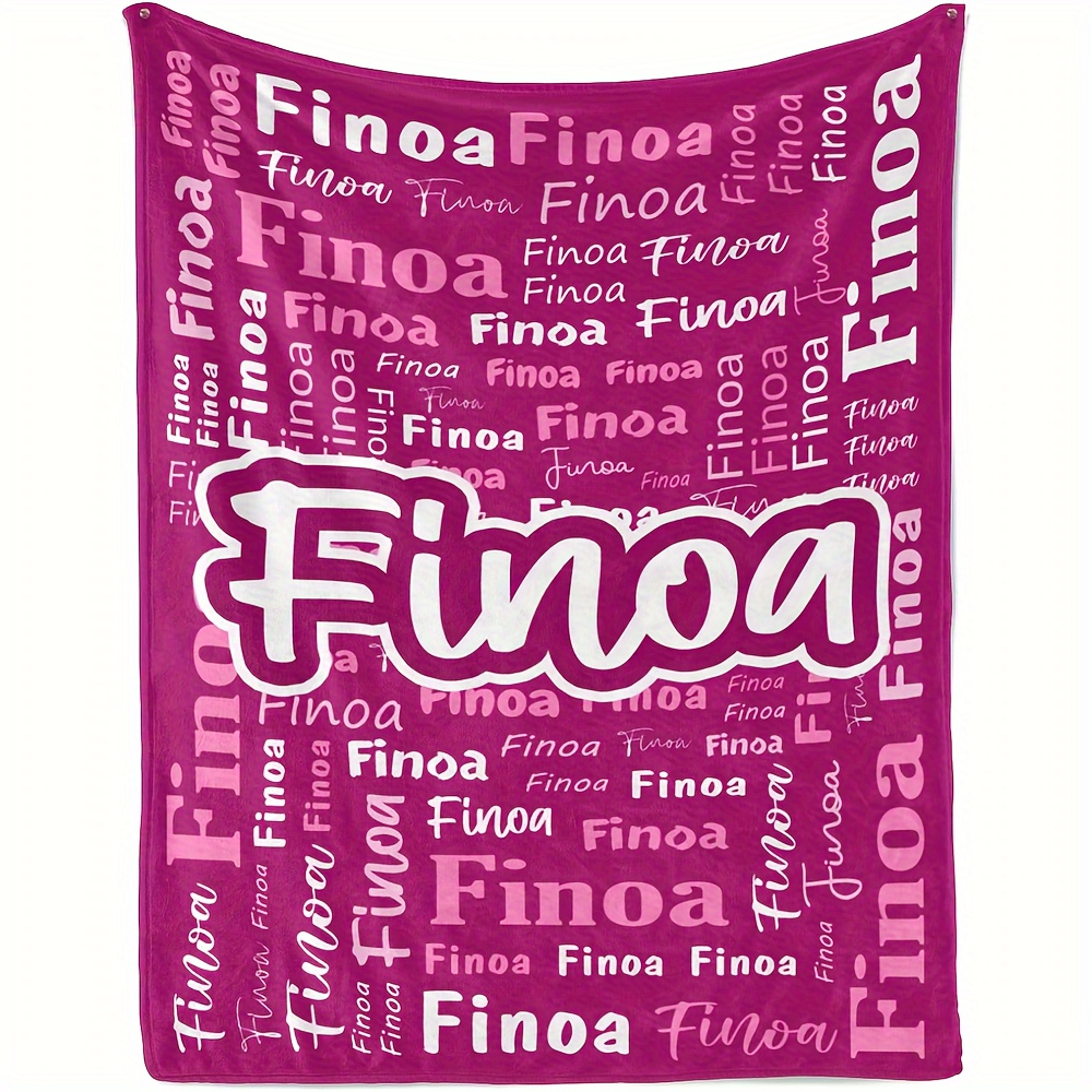 TEMU 1pc Personalized Blanket - , , , For Camping And