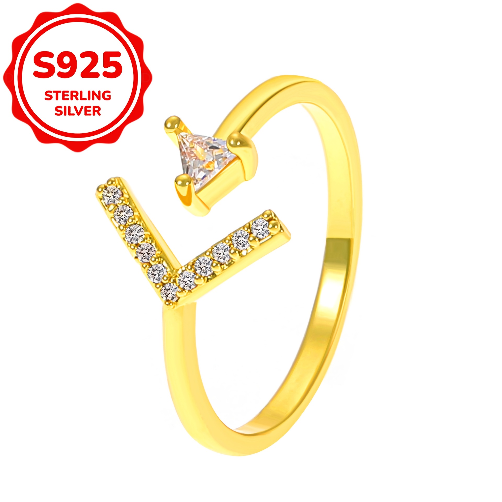Women's S925 Sterling Silver Arrow Open Adjustable Ring