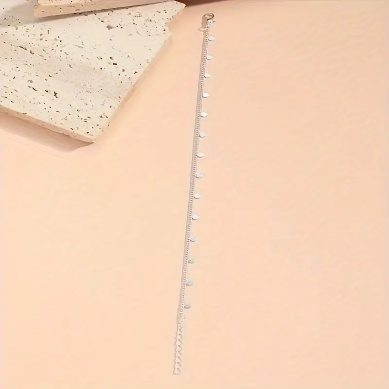 european and american cross border disc anklets anklets womens sense of luxury personality niche simple summer Product details 4