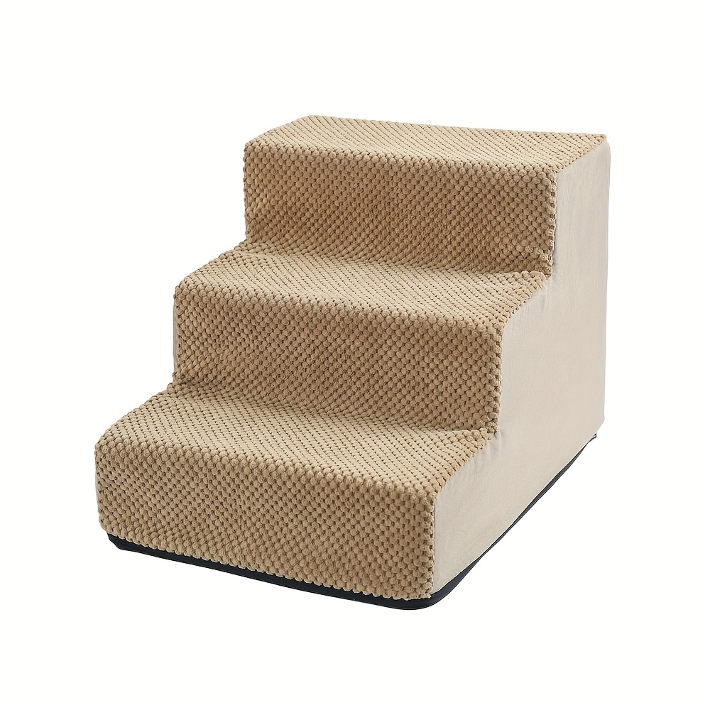 TEMU 1pc Right-angle Pet Stairs, 3/4/, Anti-slip And Removable Suitable For Small, Medium, Large Pets And Middle-aged, Injured-leg Pets