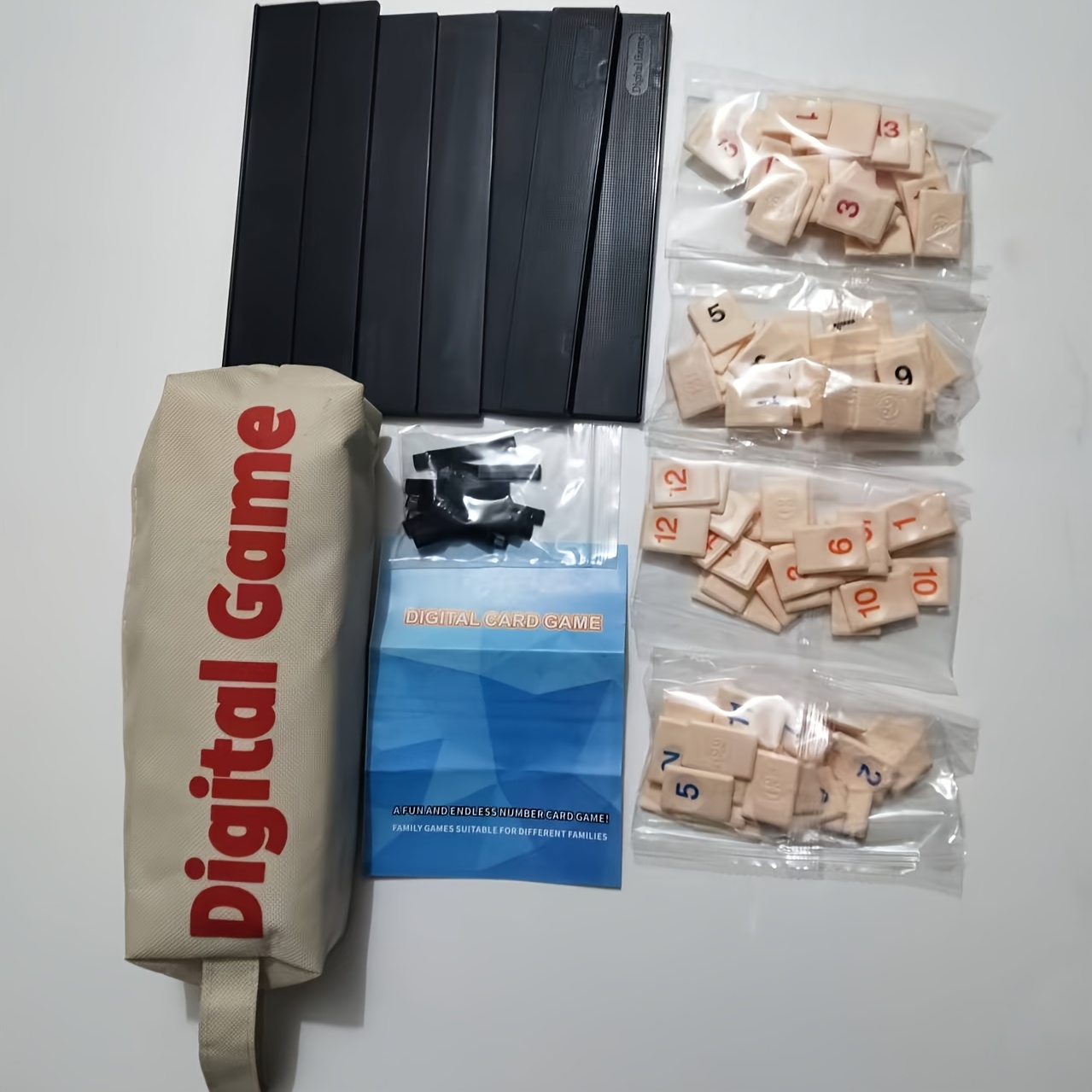 Juego de Cubos de Rummy, con 4 Bandejas, Juego de 106 Piezas de Rummy, con Estuche Prot...