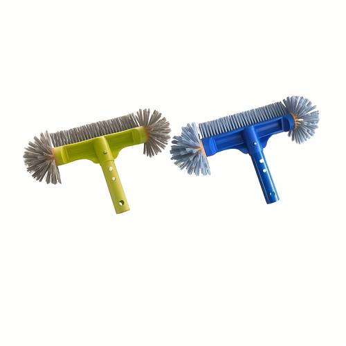 high quality round scrubbing brush head for cleaning swimming pool tiles with strong bristles in a hemispherical shape