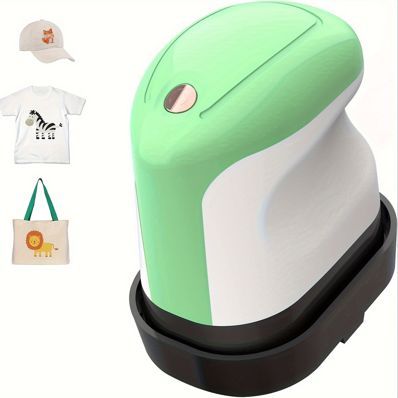 

Mini Heat Press Portable Easy Press Heat Transfer Press Machine With 3 Levels Heating, Ceramic Coated Base Plate, Great For Clothes, T-shirts, Shoes