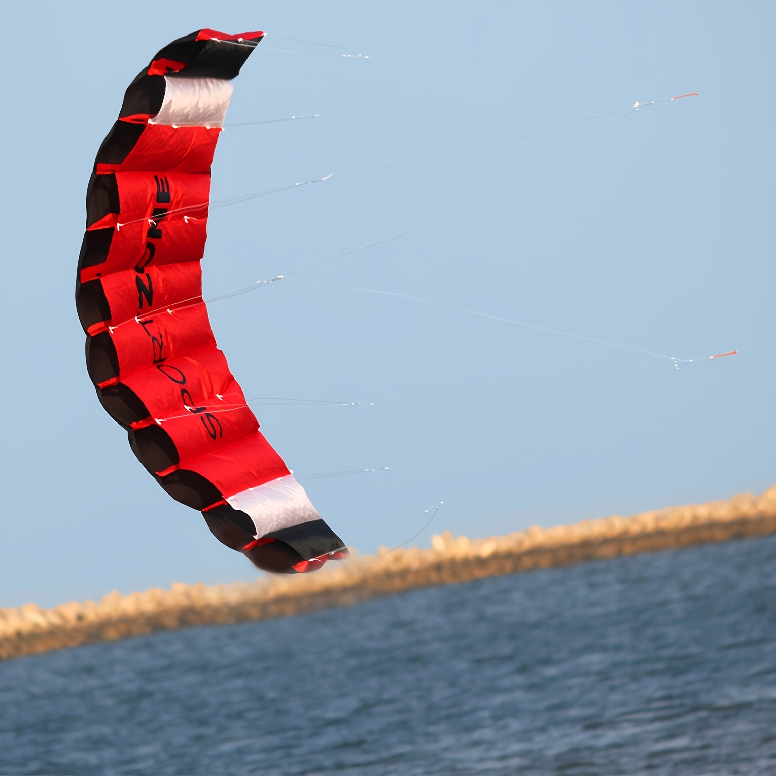 Image of 1pc, Stunt Kite, Long, Stunt Kite, Easy To Control, Suitable For Beach, Outdoor Kites, Adult Kites, Outdoor Garden Games, Very Suitable For Malaysian Kite Festival, Birthday Gifts