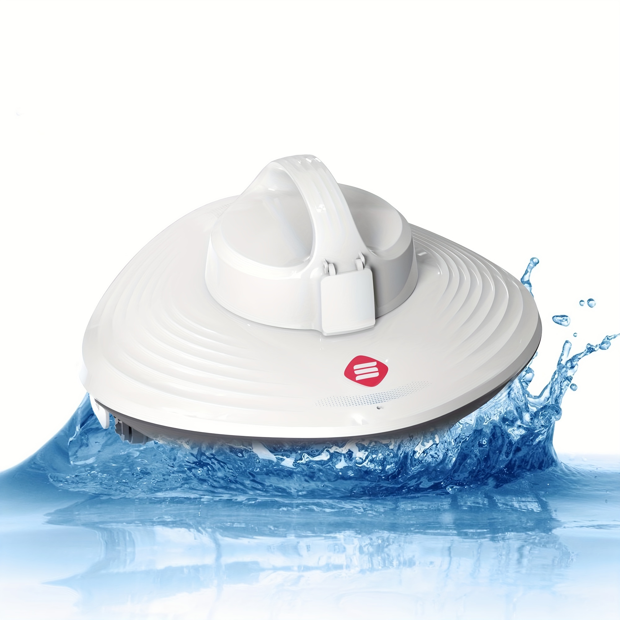 

Grennix Pool Cleaner - Cordless Robotic Pool Vacuum For Above Ground & In-ground Swimming Pool Automatic Water Cleaner With Top Handle, Robotic Underwater Cleaner With Filter (white)