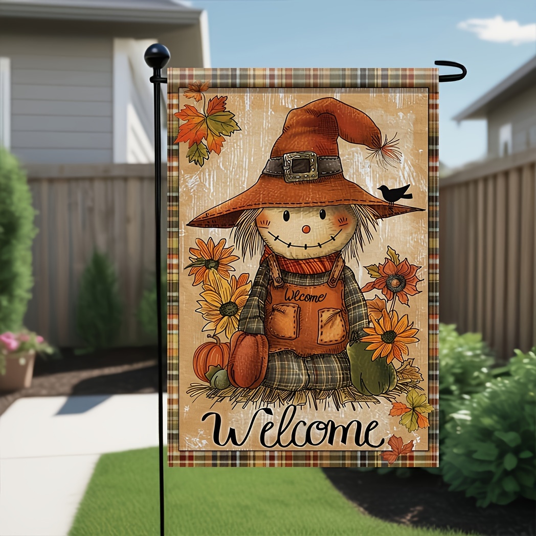 

1pc, Welcome Garden Flag, Garden Flag, Yard Flag, Lawn Flag, Spring Outdoor Decor Double Sided Flag, Home Decor, Outdoor Decor, Yard Decor, Garden Decor (no Flagpole) 18x12inch