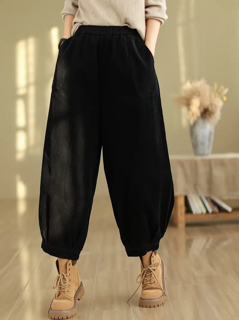 Elastic waist wide leg casual pants 4391 Elastic waist wide leg casual pants 4391
