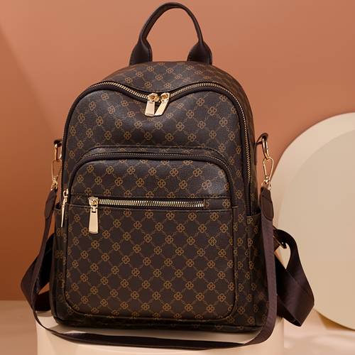 sac à bandoulière double imprimé floral rétro - sac à main tendance pour femmes - nouveau sac parental - grand sac de voyage - sac à voies pour sorties, campus, , étudiantes et femmes - idéal pour les déplacements et les activités extérieures